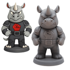 Hornak–Figurine super-vilain de la savane | Impression 3D résine GeNik3D