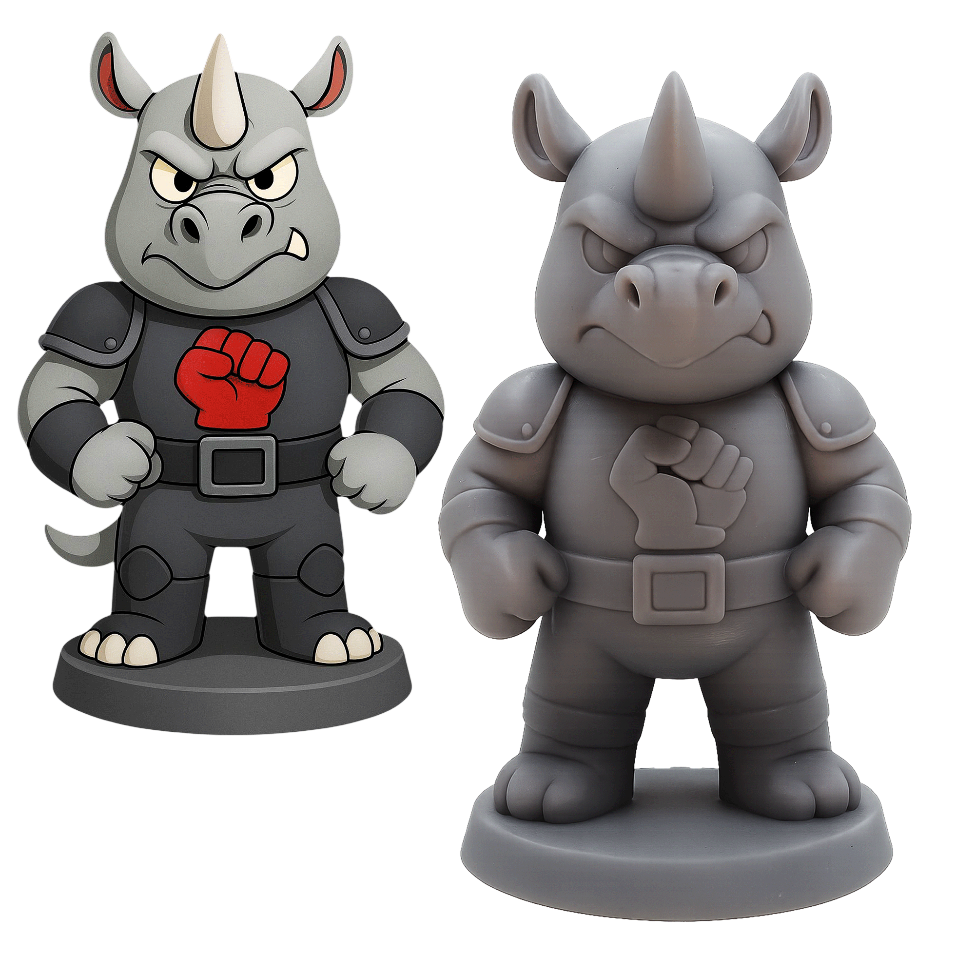 Hornak–Figurine super-vilain de la savane | Impression 3D résine GeNik3D