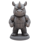 Hornak–Figurine super-vilain de la savane | Impression 3D résine GeNik3D