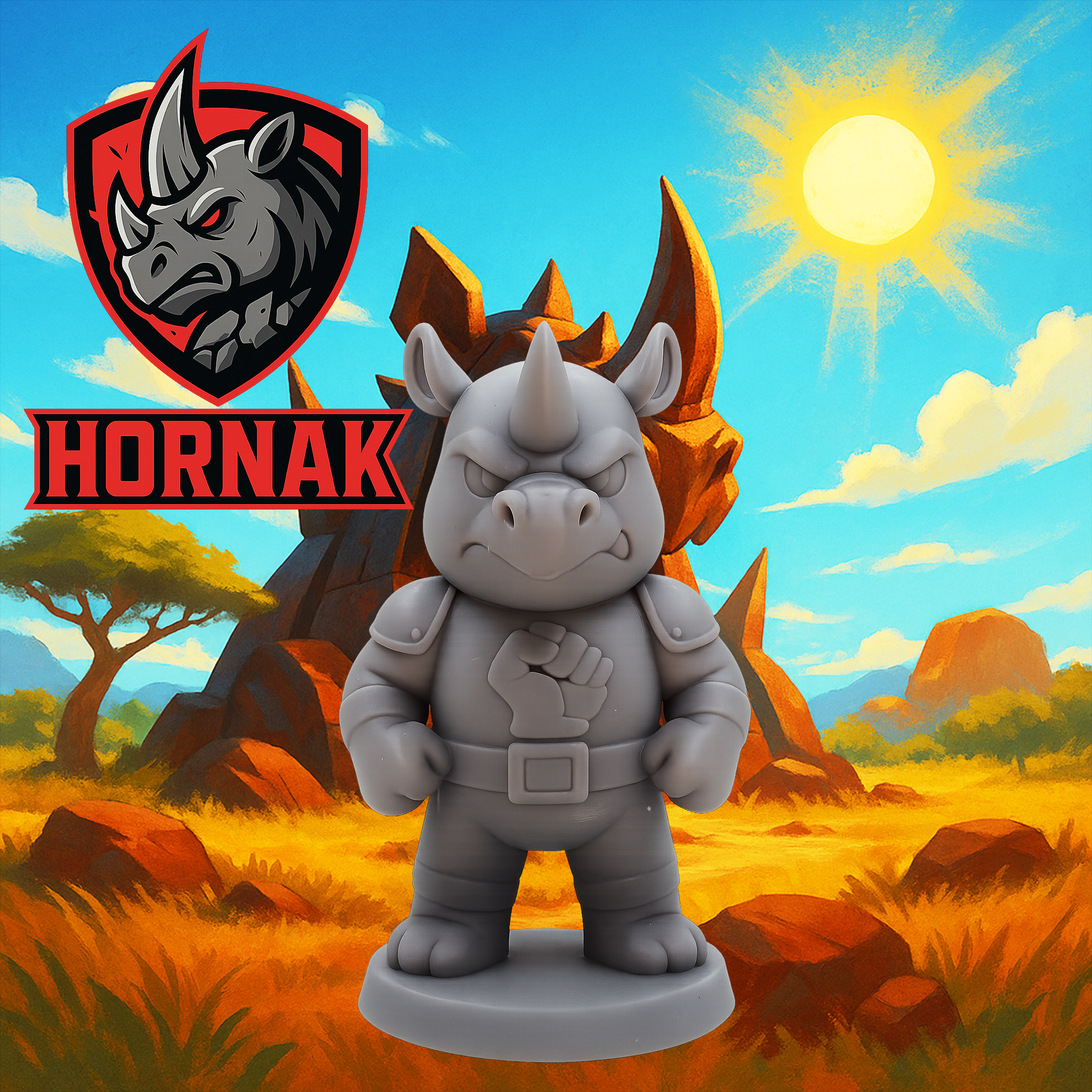 Hornak – Ligue Animal Rhyno - Fichiers STL imprimables