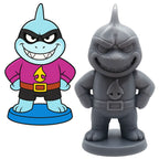 Abyshark–Figurine super-vilain des abysses | Impression 3D résine GeNik3D