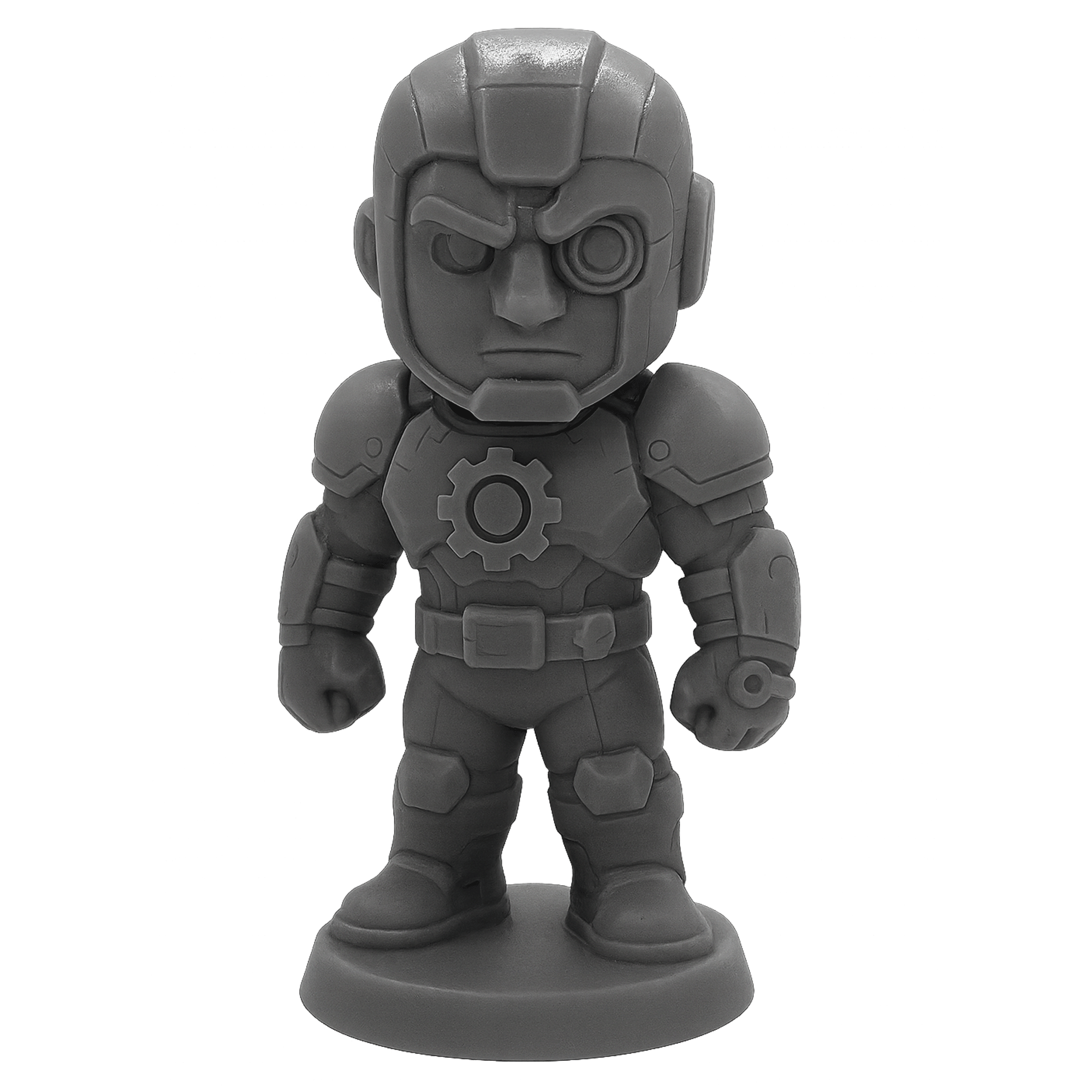 Commander Gearnox – Figurine Héro Androïde Ingénieur | Impression 3D résine