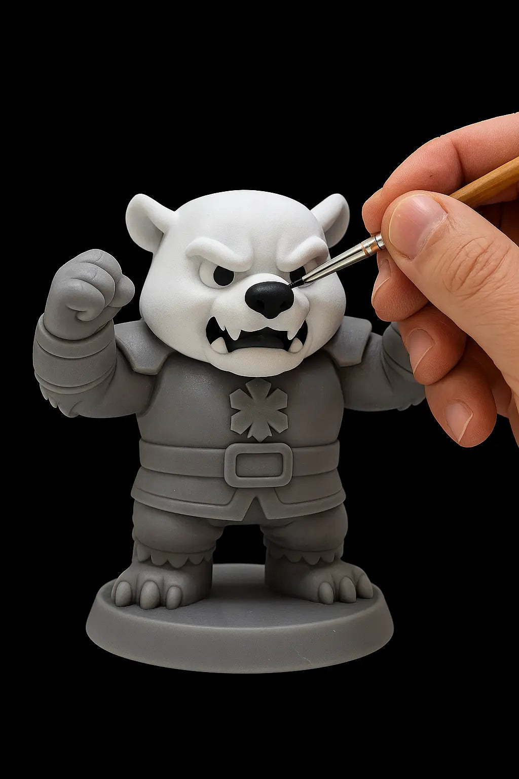 Givrok–Figurine super-vilain de glace | Impression 3D résine GeNik3D