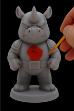 Hornak–Figurine super-vilain de la savane | Impression 3D résine GeNik3D