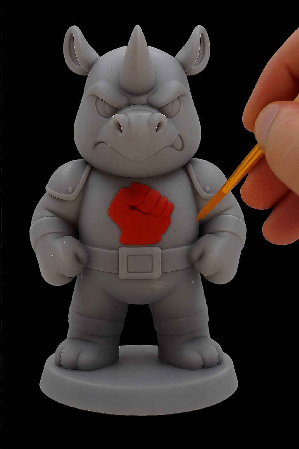 Hornak–Figurine super-vilain de la savane | Impression 3D résine GeNik3D