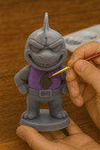 Abyshark–Figurine super-vilain des abysses | Impression 3D résine GeNik3D