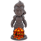 Fire Jade – Figurine Héroïne des Flammes | Impression 3D résine
