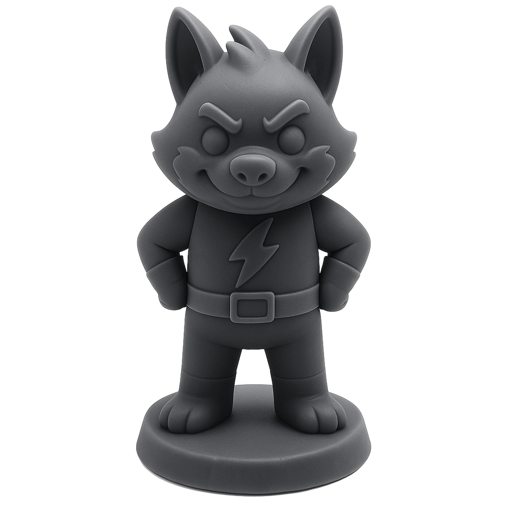 FoxBolt – Figurine super-héro électrique | Impression 3D résine