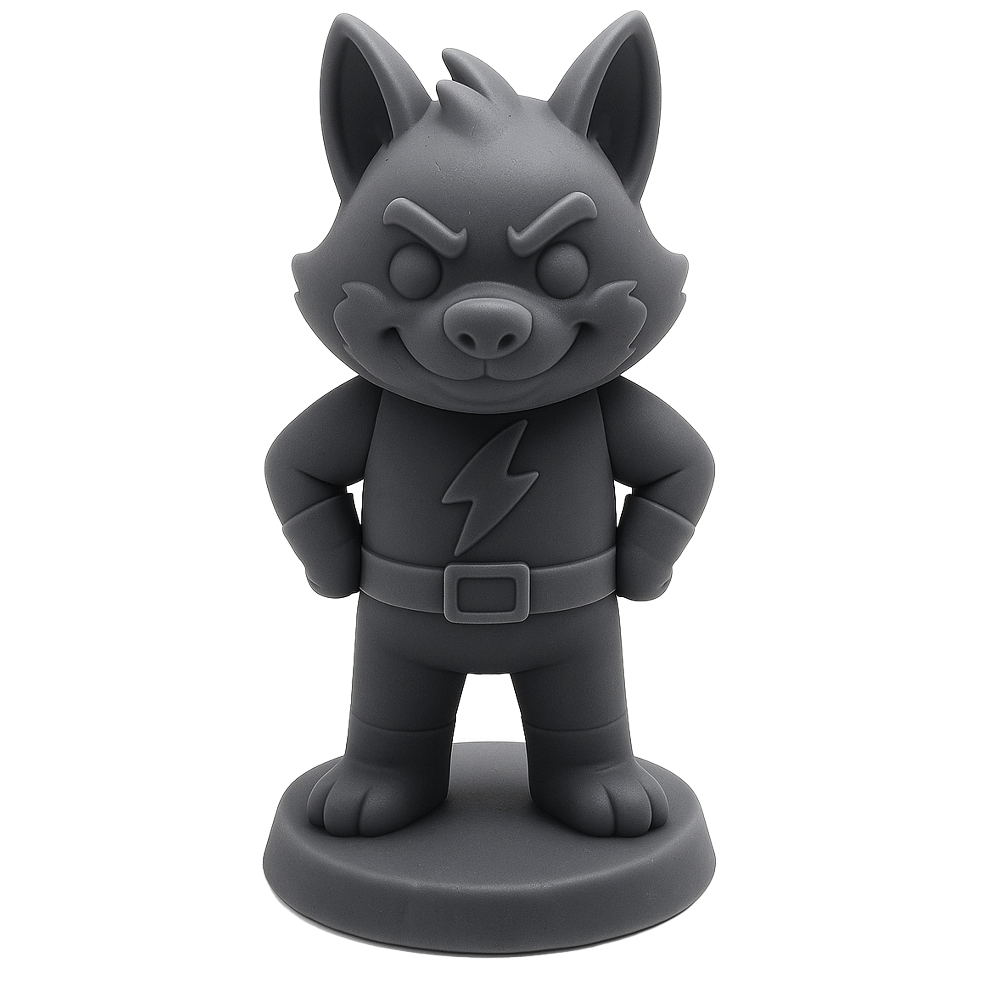 FoxBolt – Figurine super-héro électrique | Impression 3D résine