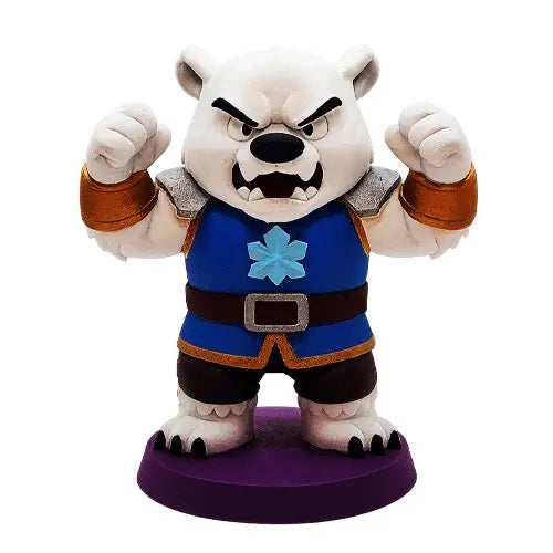 Givrok – Figurine super-vilain de glace | Impression 3D résine (brute ou peinte) GeNik3D