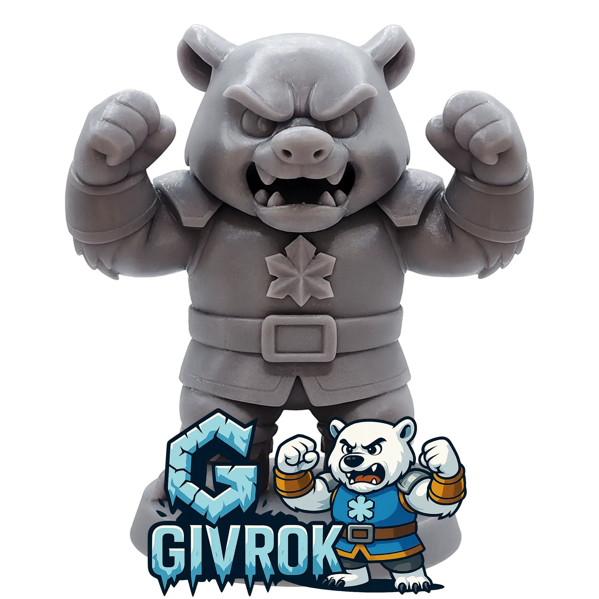 Givrok–Figurine super-vilain de glace | Impression 3D résine GeNik3D