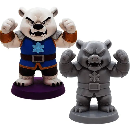 Givrok – Figurine super-vilain de glace | Impression 3D résine (brute ou peinte) GeNik3D