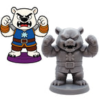 Givrok–Figurine super-vilain de glace | Impression 3D résine GeNik3D