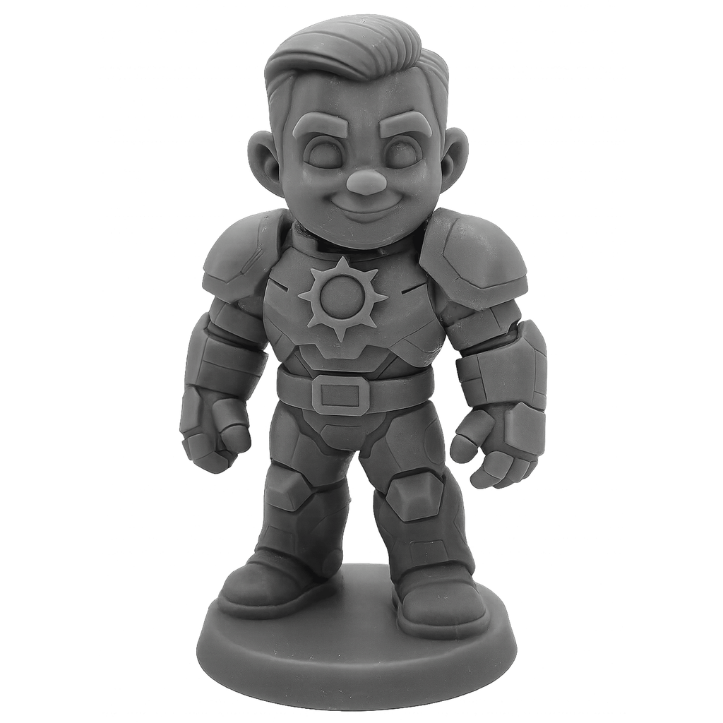 Helion X – Figurine héro solaire | Impression 3D résine