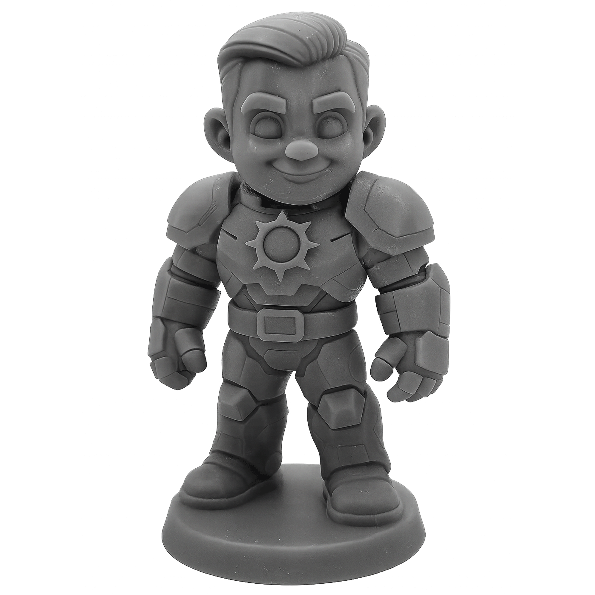 Helion X – Figurine héro solaire | Impression 3D résine