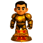 Helion X – Figurine héro solaire | Impression 3D résine