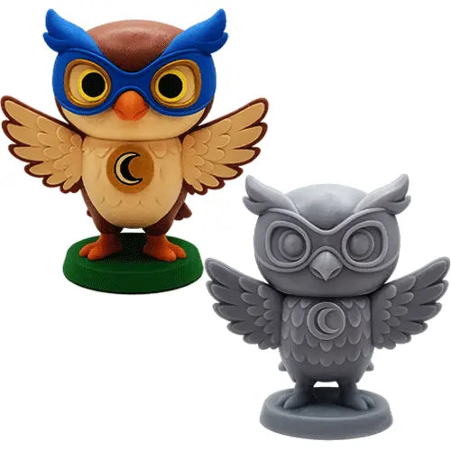 Hootara – Figurine super-hero de la nuit | Impression 3D résine (brute ou peinte) GeNik3D