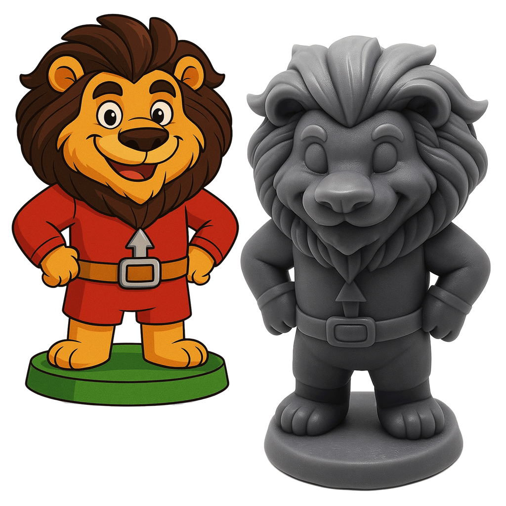 Lionor – Figurine super-héro de la savane | Impression 3D résine