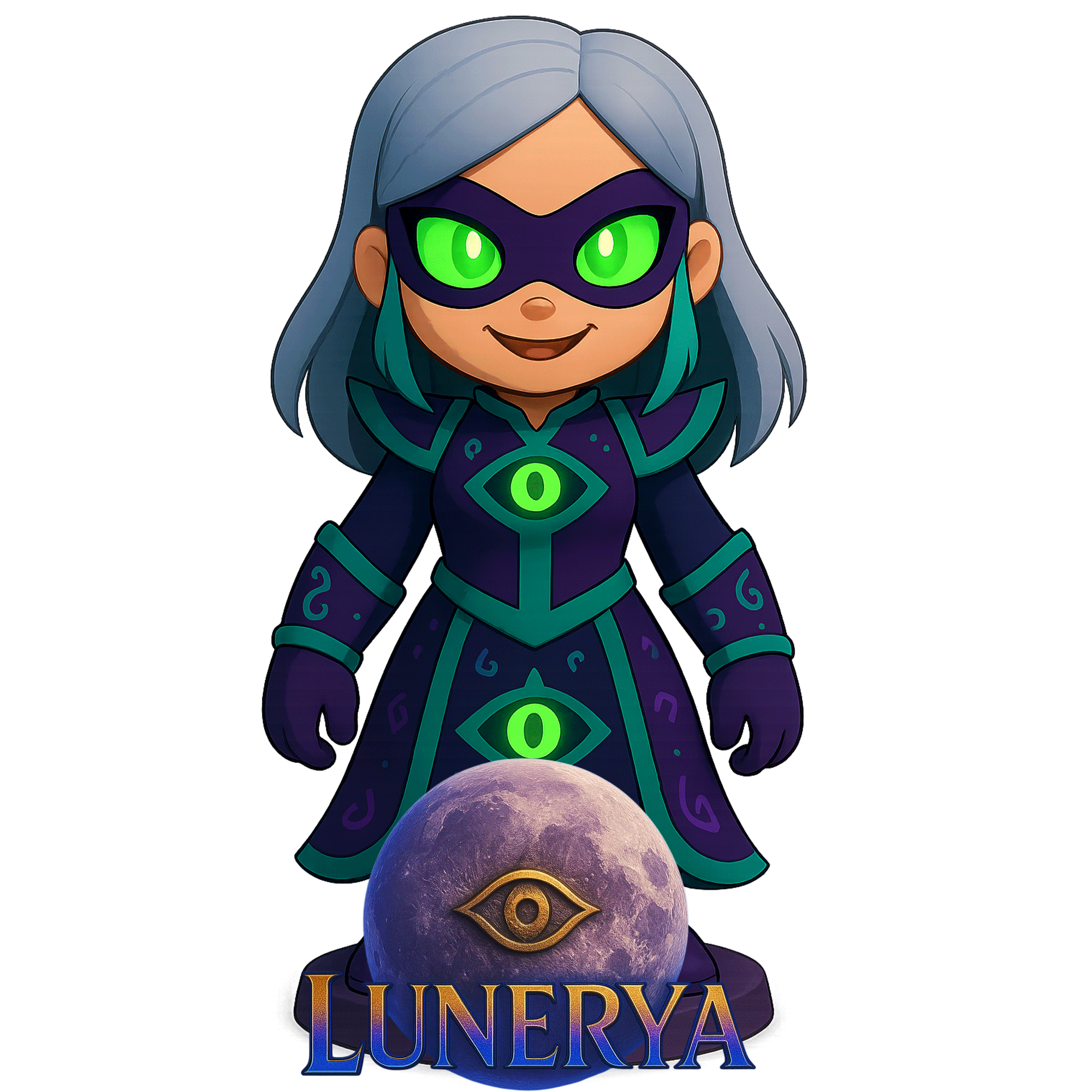 Lunerya – Figurine Gardienne Mystique | Impression 3D résine