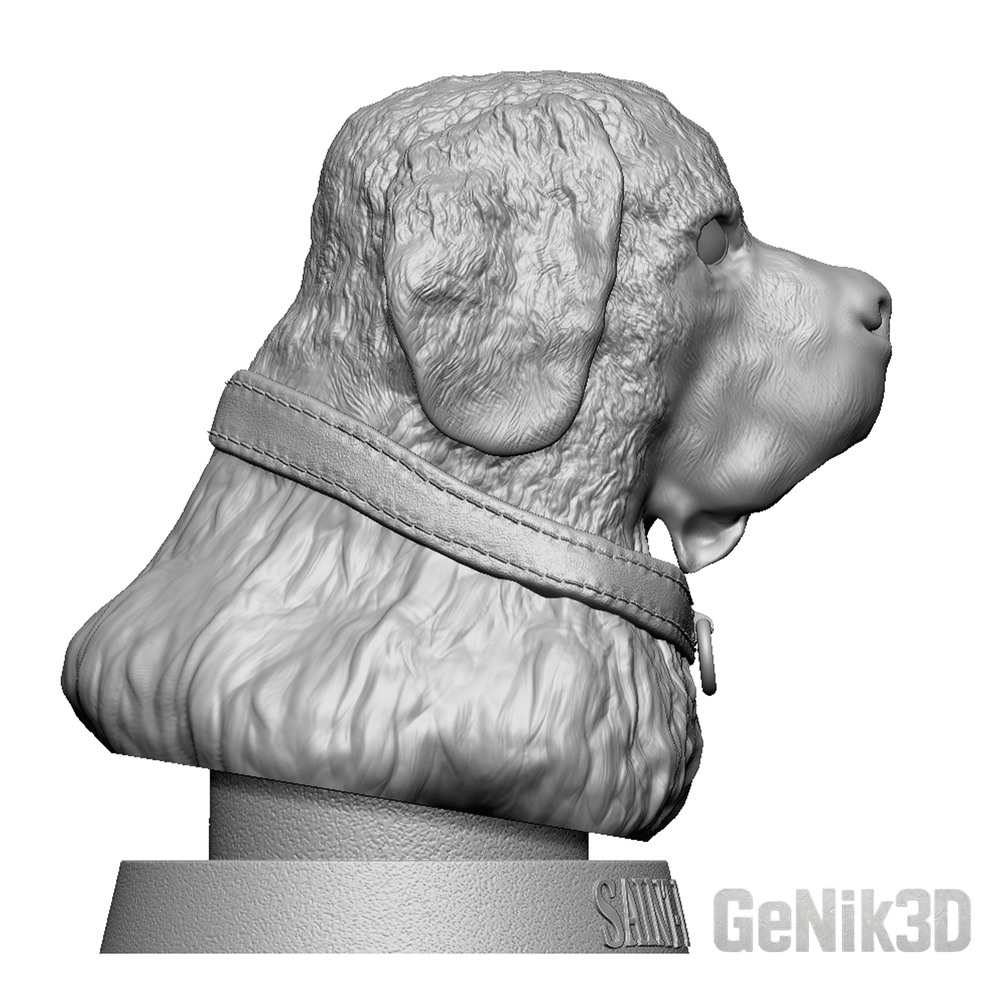 Buste de Saint-Bernard – Fichier STL pour impression 3D