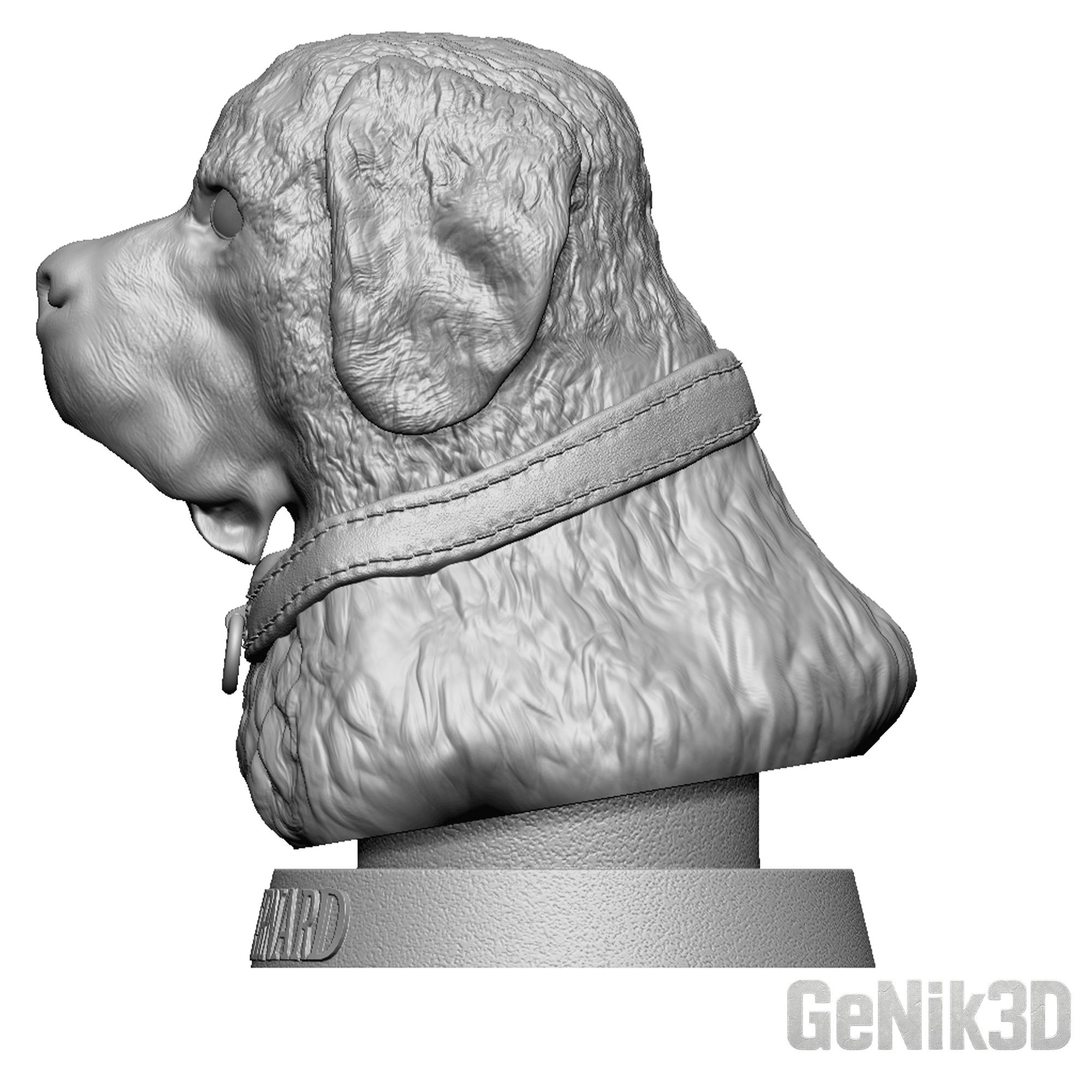 Buste de Saint-Bernard – Fichier STL pour impression 3D