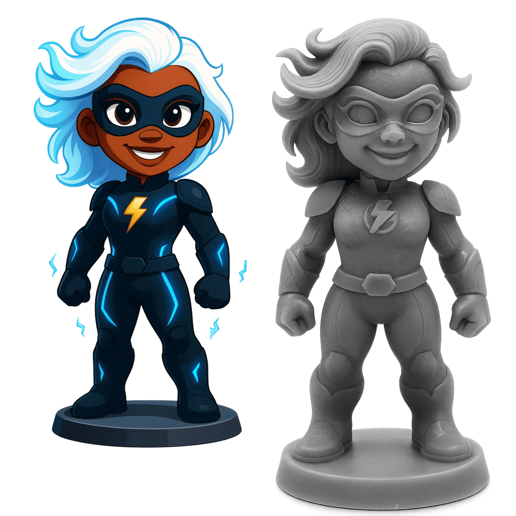 Voltarya — Maîtresse de la Foudre | Impression 3D résine